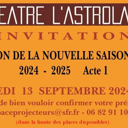 Théâtre l'Astrolabe - Présentation de la programmation