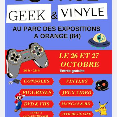 Bourse geek & vinyle