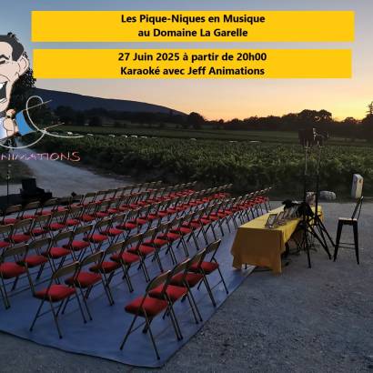 Les Pique-Niques en Musique au Domaine La Garelle - Soirée Karaoké Les Pique-Niques en Musique au Domaine La Garelle - Soirée Karaoké