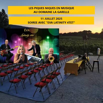 Les Pique-Niques en Musique au Domaine La Garelle - Eva Latinity 4TET Les Pique-Niques en Musique au Domaine La Garelle - Eva Latinity 4TET