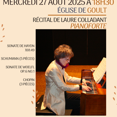 Concert de piano forte Laure Colladant Concert de piano forte Laure Colladant