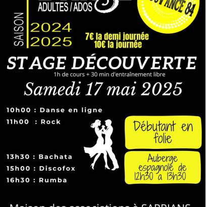 Stage Découverte de danses Stage Découverte de danses