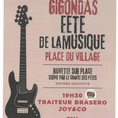 Fête de la musique à Gigondas Fête de la musique à Gigondas