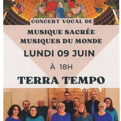 Terra Tempo : Concert vocal de musique sacrée et musiques du monde Terra Tempo : Concert vocal de musique sacrée et musiques du monde