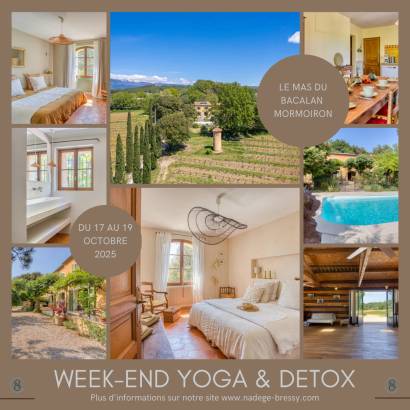 Week-end yoga & détox à Mormoiron avec Nadège Bressy Week-end yoga & détox à Mormoiron avec Nadège Bressy