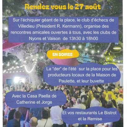 When summer comes to an end in Villedieu...the party goes on! When summer comes to an end in Villedieu...the party goes on!