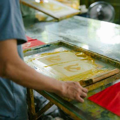 Screen printing workshop - Ferme Léon Fert Screen printing workshop - Ferme Léon Fert