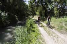 Cycle route - around Carpentras Canal