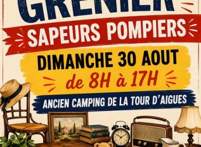 Vide grenier de l'Amicale des Sapeurs Pompiers de La Tour d'Aigues