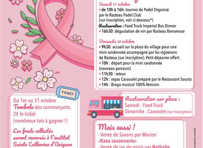 Rasteau se mobilise pour Octobre Rose