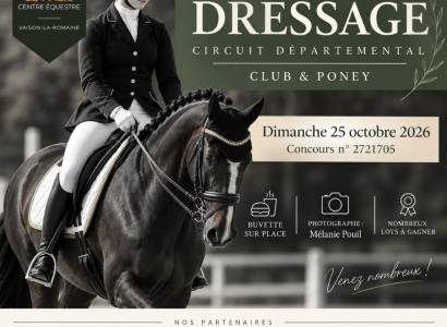 Concours de dressage départemental club & poney