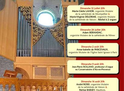 Concert 'Vincent Dubois & Philippe Lefebvre' - Festival Vaison'Orgues de l'Aroc