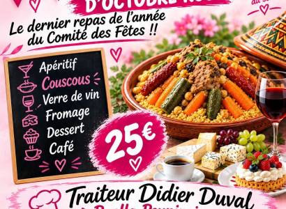 Repas Octobre Rose à La Motte d'Aigues.