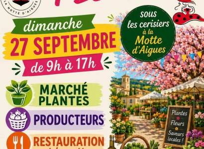 La Motte d'Aigues en fleurs.