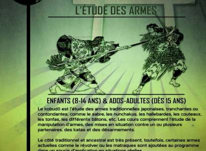 Cours de Kôbudo Ado à partir de 12ans et adultes