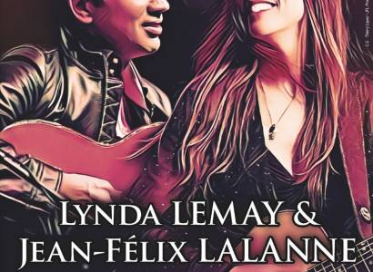 Lynda Lemay et Jean-Félix Lalanne autour de leurs guitares