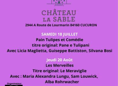 Cinéma en plein air - l'Italie au féminin à Château La Sable