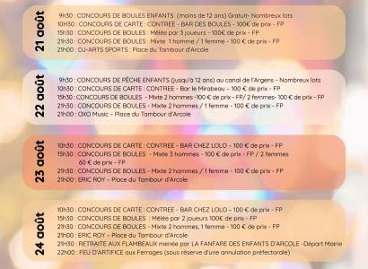 Fête votive à Cadenet