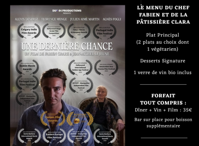 Soirée cinéma : dîner et film sous les étoiles
