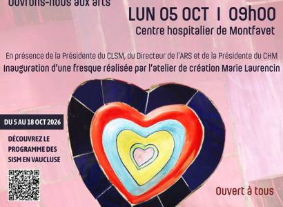 Journée d’ouverture des SISM (Semaines d’information sur la santé mentale) : pour notre santé mentale, ouvrons-nous aux arts !