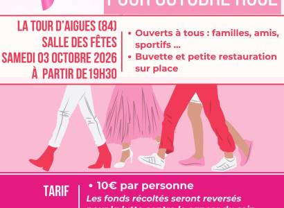 Soirée country pour Octobre rose à La Tour d'Aigues