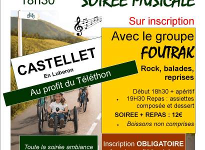 Soirée musicale avec Foutrak au profit du télèthon