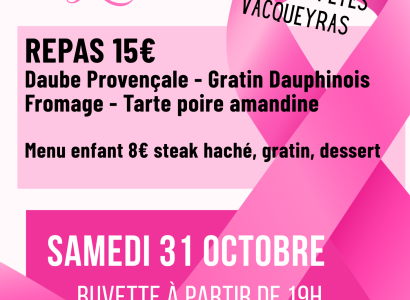 Repas au profit d'Octobre Rose