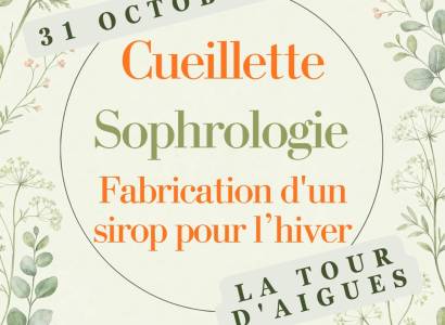 sortie en nature, sophro dynamique, cueillette et réalisation d’un sirop pour l’hiver à La Tour d'Aigues