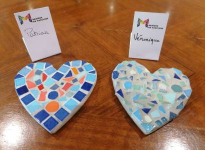 Atelier mosaïque : création de magnets ou à suspendre