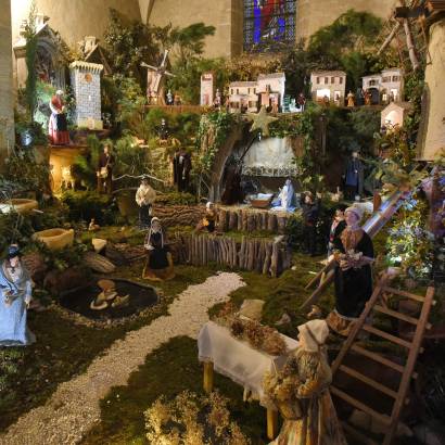 Crèche provençale animée à l'Eglise ND de l'Assomption