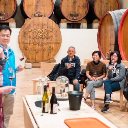 Wine and Wine blends workshop at the Pavillon Bouachon