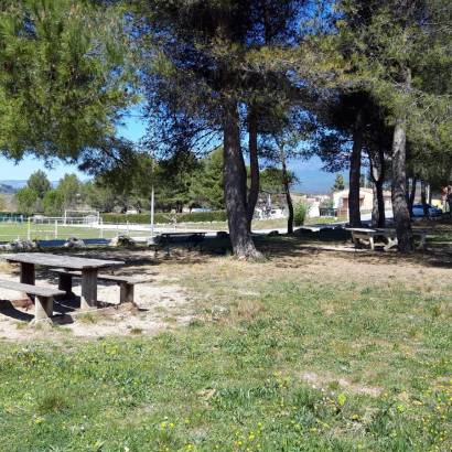 Picnic and play area of the stadium
