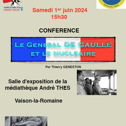 Conférence - le Général de Gaulle et le nucléaire