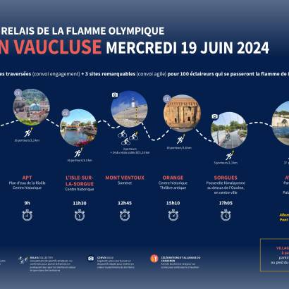 La Flamme Olympique en Vaucluse - JO 2024