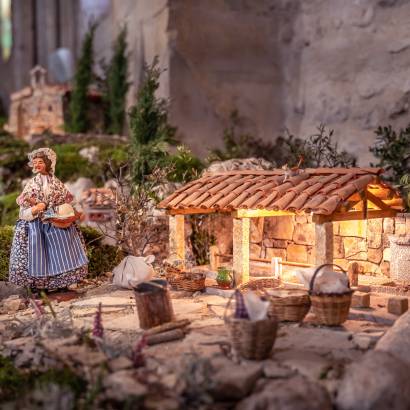 Visite de la crèche de La Bastide des Jourdans