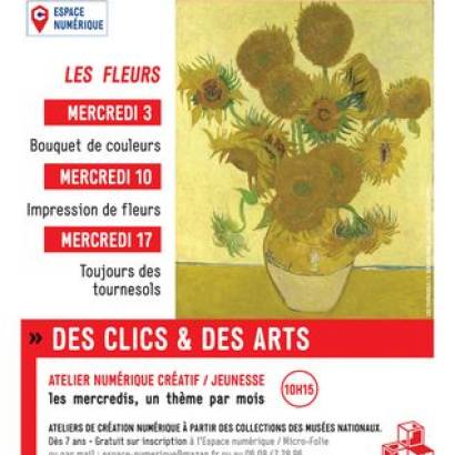 Micro-Folie / Des clics et des arts / Les Fleurs