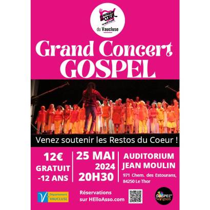 Grand concert gospel Le 25 mai 2024