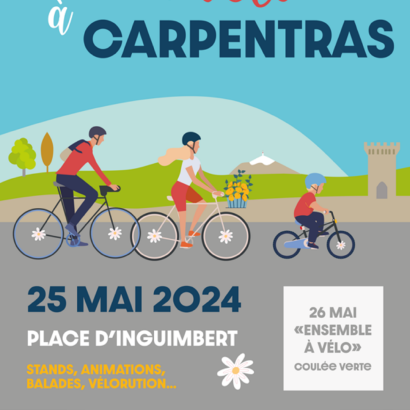 Tous à vélo à Carpentras Du 25 au 26 mai 2024