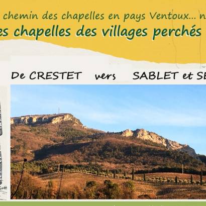 Les chapelles des villages perchés - de Crestet vers Séguret