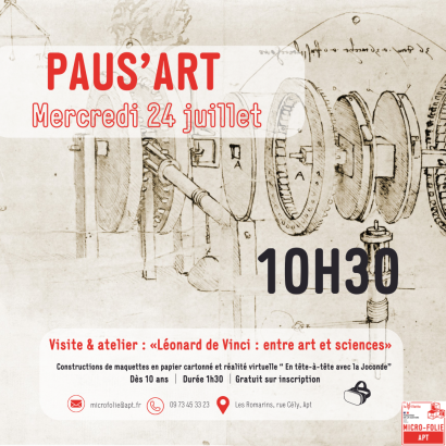 Paus'Art - Léonard de Vinci entre Arte et sciences