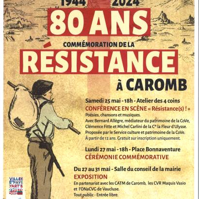Exposition 1944-2024 80 ans de résistance à Caromb