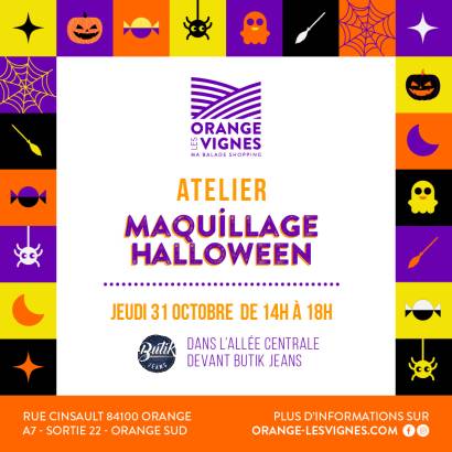 Atelier maquillage Halloween