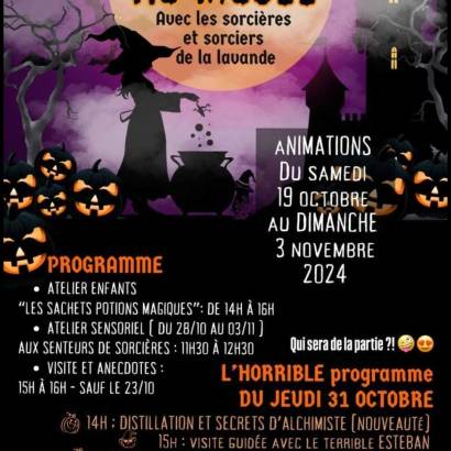 Visite Halloween au Musée de la Lavande