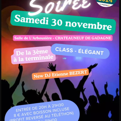 Soirée ados Du 30 nov au 1 déc 2024