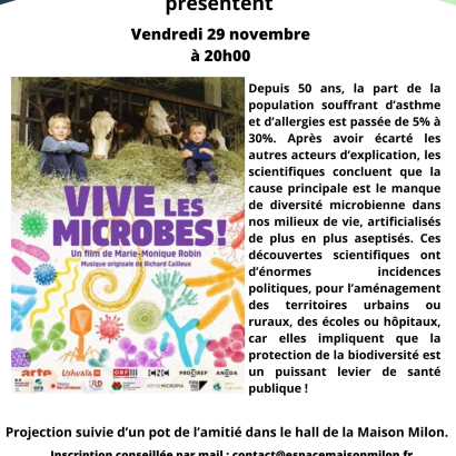 Documentaire VIVE LES MICROBES