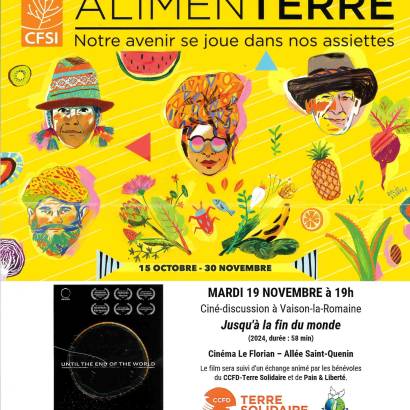 Festival alimenterre - Ciné-discussion avec le film "Until... Le 19 nov 2024