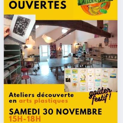 Ateliers découverte en arts platiques Le 30 nov 2024