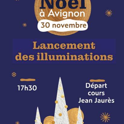 Avignon viert Kerstmis - start van de verlichting