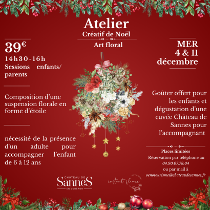 Atelier créatifs de Noël - Art Floral