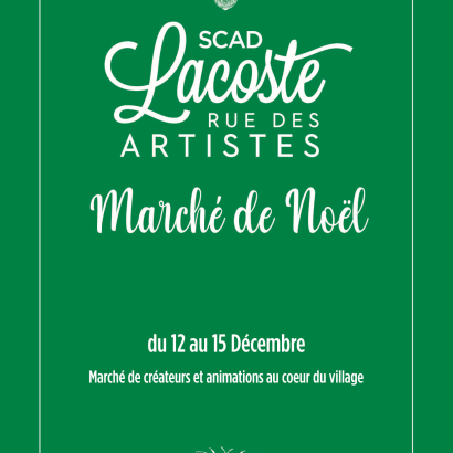 Marché de Noel - La rue des Artistes de SCAD Lacoste